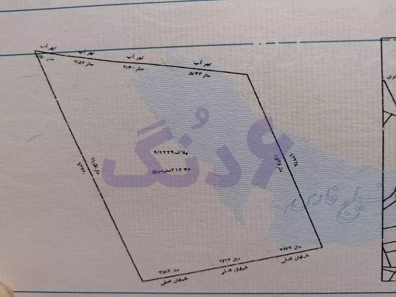 فروش۲۱۲ متر زمین در ۴۵ متری چالوس قطعه سوم