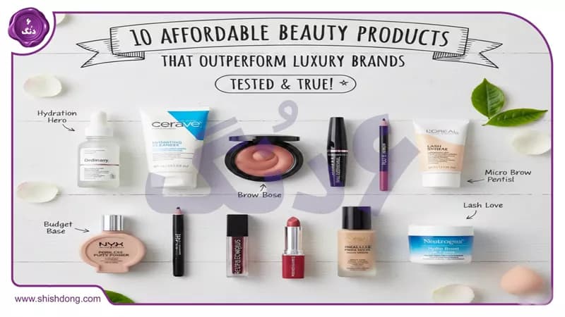 ۱۰ محصول زیبایی ارزان ۲۰۲۶ که لوکسها را شکست میدهند: تستشده! ۱۰ محصول زیبایی ارزان ۲۰۲۶ که لوکسها را شکست میدهند: تستشده!